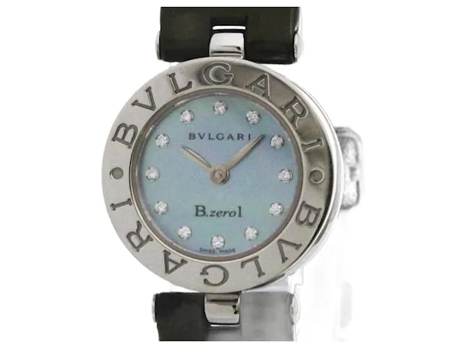 Bulgari Orologio da donna Bvlgari B-Zero1 con quadrante in MOP blu e diamanti in acciaio