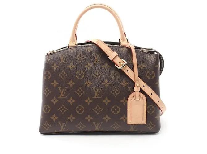 Borsa 2 in 1 Monogram Petit Palais PM di Louis Vuitton Marrone