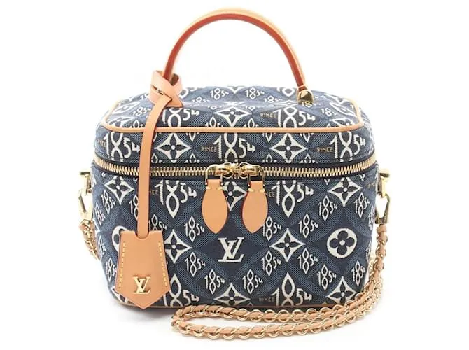 Borsa a mano Monogram Vanity NV Louis Vuitton dal 1854 Blu Blu navy
