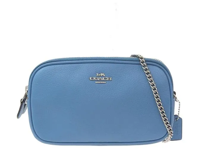 Borsa a spalla in pelle Coach F72490 Blu