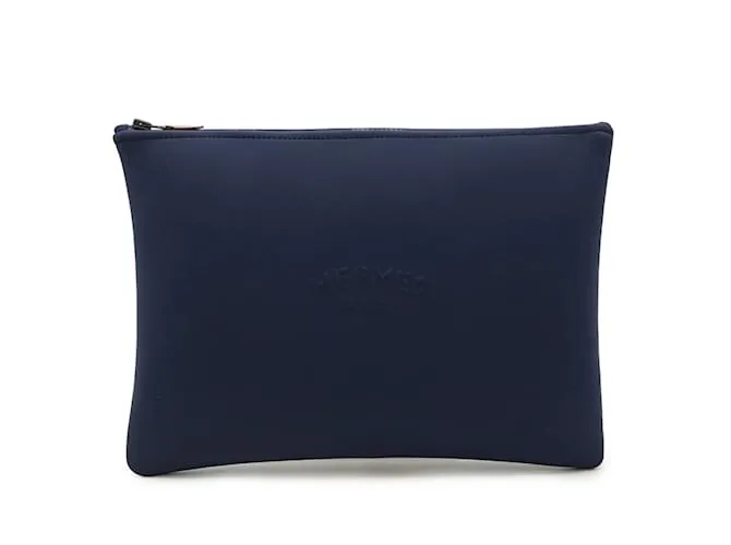 Borsa Clutch Multi-Pouch Neoban GM di Hermès Blu Blu navy