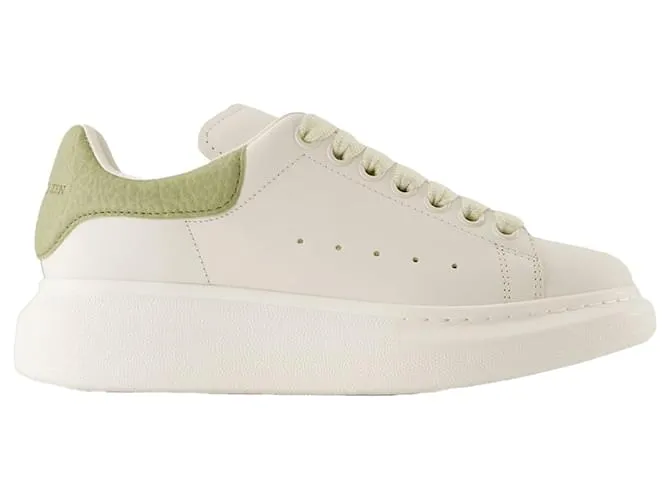 Sneakers oversize - Alexander McQueen - Pelle - Bianco/Verde