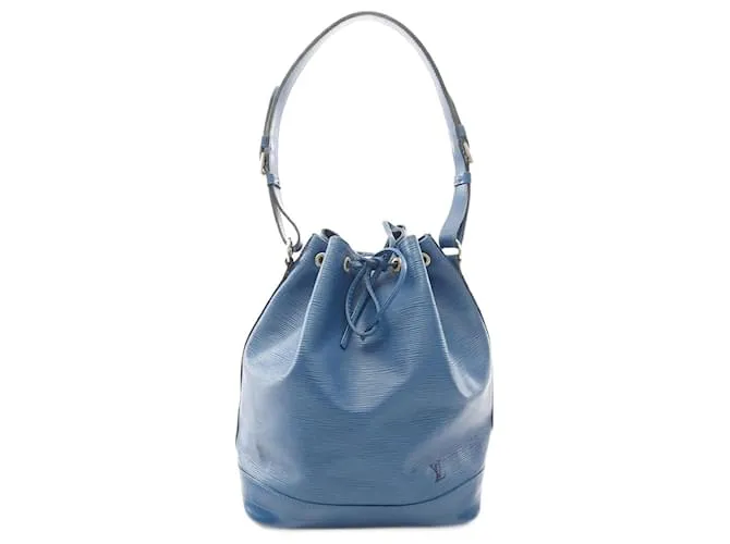 Borsa a spalla Louis Vuitton Noe in pelle Epi Blu
