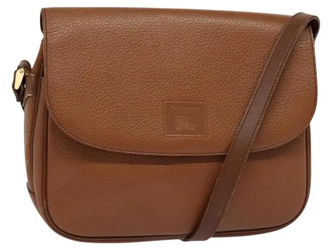 Autre Marque Borsa a Spalla Burberrys in Pelle Marrone Oro Auth BA3605 D'oro