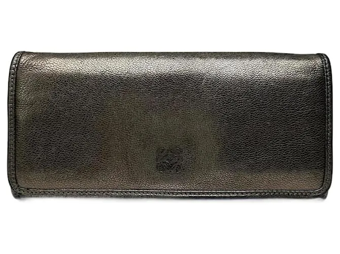 Portafoglio in pelle Loewe Madrid vintage argento