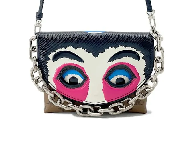 Borsa a Spalla Pochette Epi Monogram Reverse Louis Vuitton Marrone Fuschia