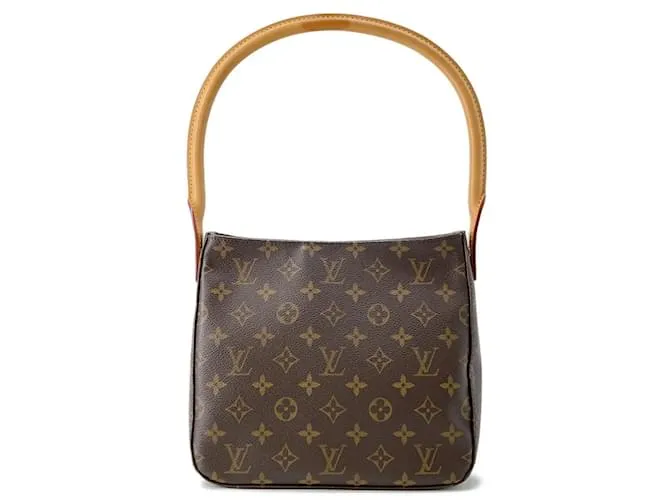 Borsa a Spalla Louis Vuitton Monogram Looping MM Beige
