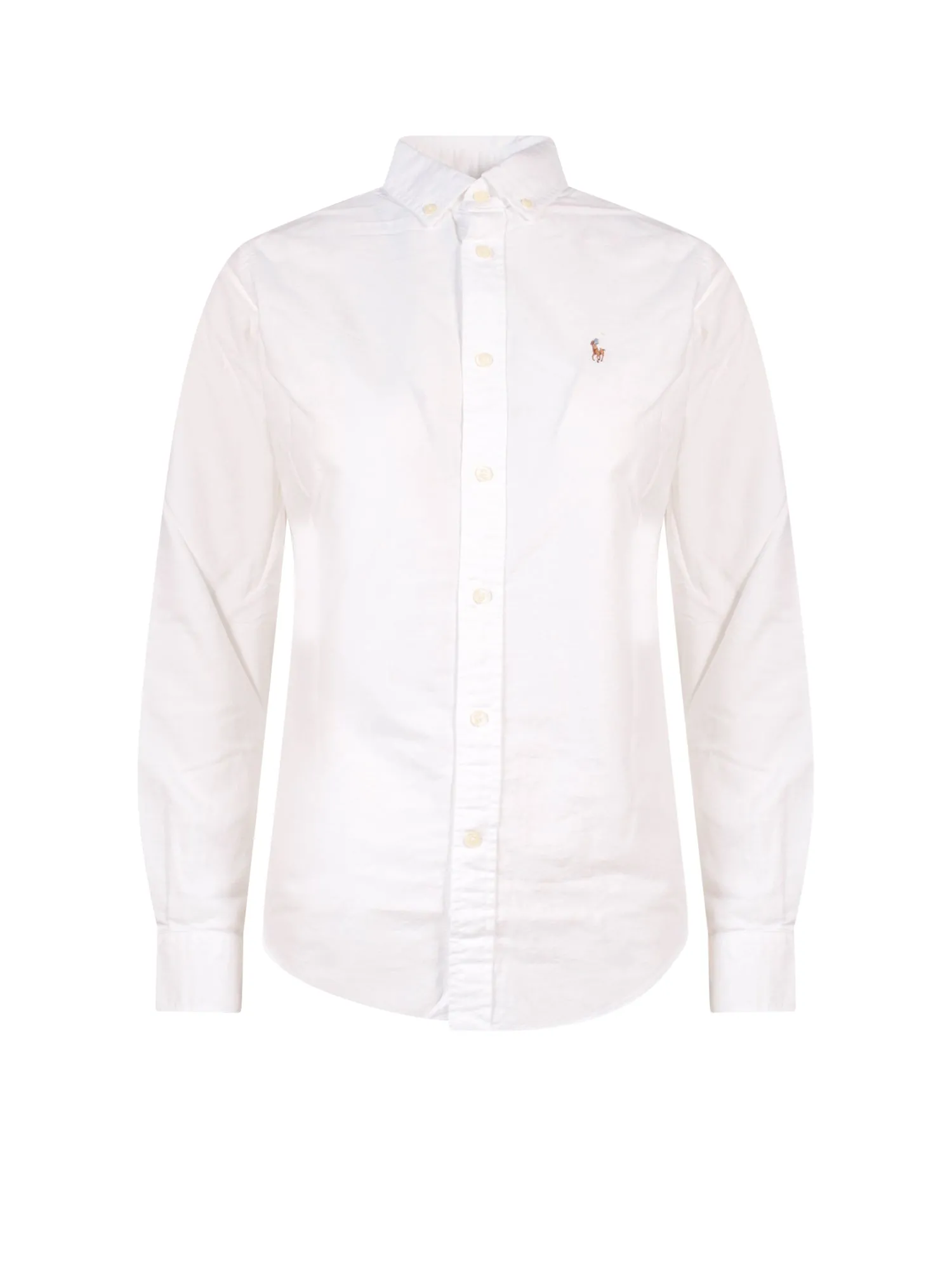 Cotton Shirt With Multicolor Logo