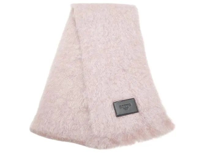 Sciarpa Loewe in lana pelle mohair Rosa