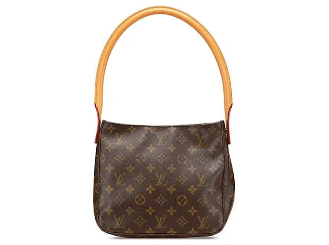 Borsa a Spalla Louis Vuitton Looping MM Monogram Marrone
