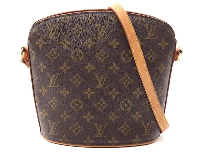 Borsa a Spalla Drueo Monogram Louis Vuitton Marrone