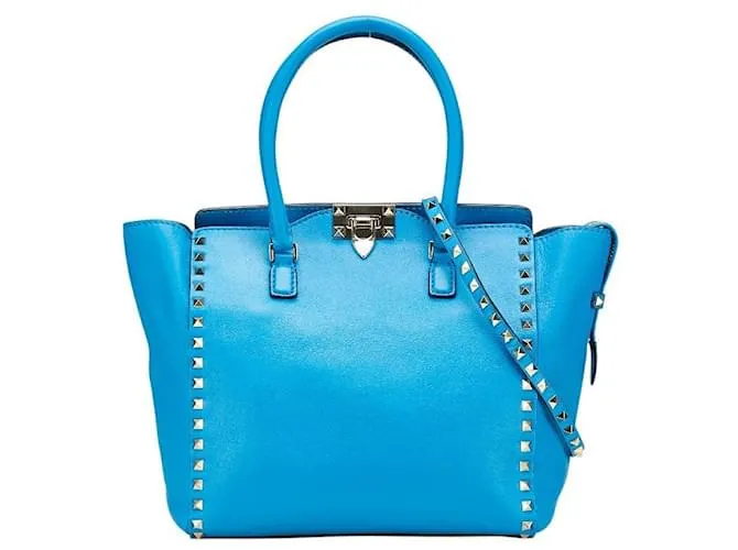Valentino Garavani Borsa 2 in 1 in pelle Valentino Rockstud Blu