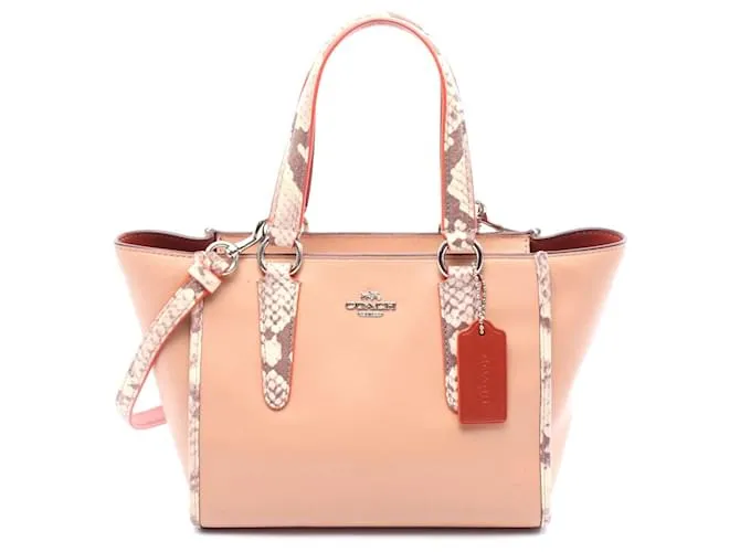 Borsa a tracolla in pelle Coach Rosa