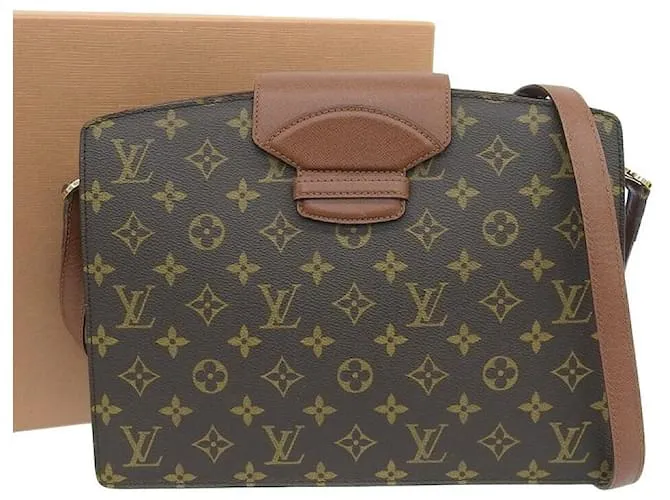 Borsa a Spalla Monogram Louis Vuitton M51375 Marrone