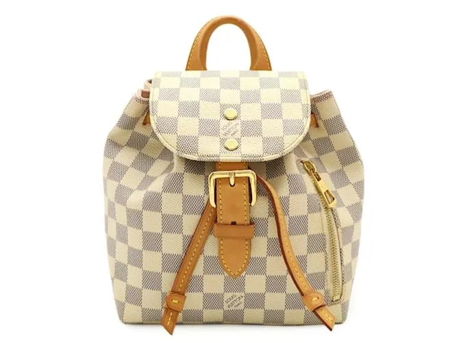 Zaino mini Speron BB Damier Azur di Louis Vuitton Crudo