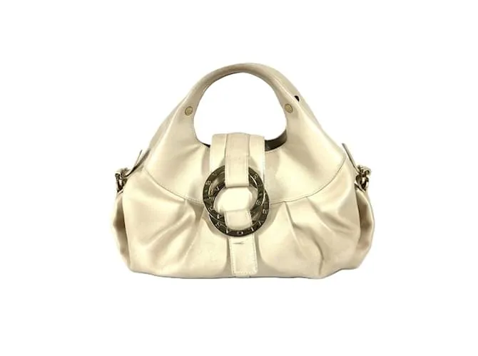 Bulgari Borsa a mano Bvlgari Chandra Logo Beige
