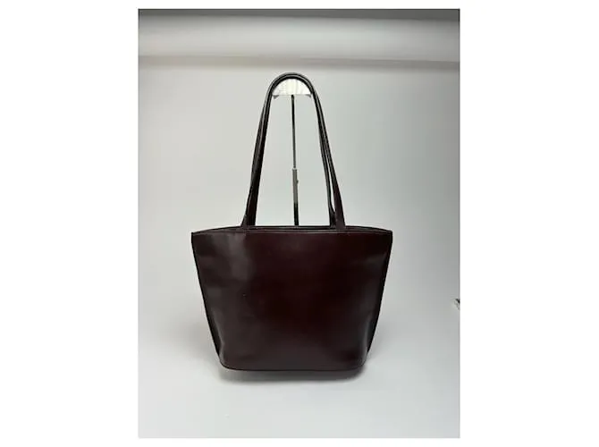 Borsa in pelle vintage Issey Miyake viola Porpora