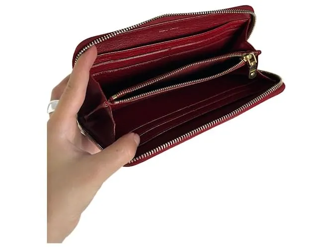 Portafoglio in pelle Miu Miu vintage rosso