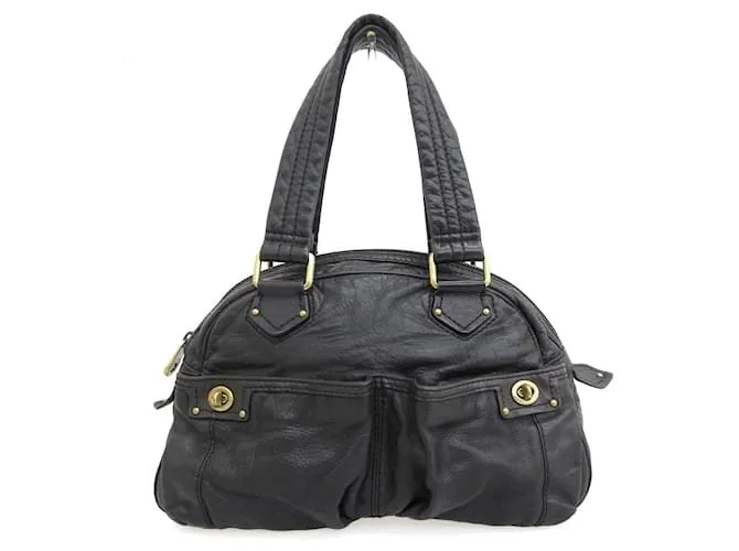 Autre Marque Borsa in pelle nera MARC JACOBS Nero