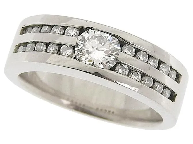Autre Marque Anello in diamante in platino Pt900 0,311 ct Bianco