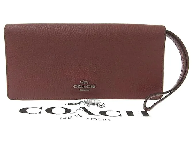 Portafoglio bifold in pelle Coach marrone 23590