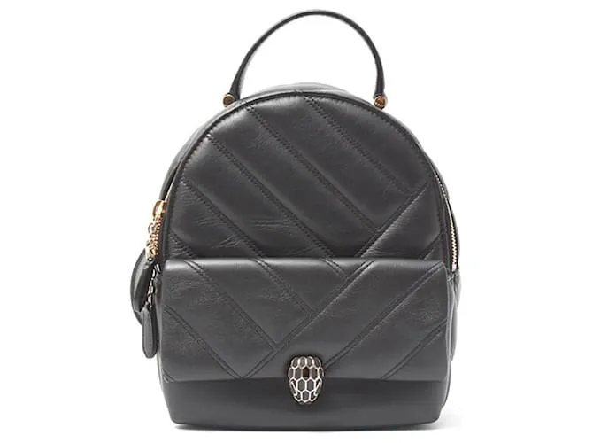 Bulgari Zaino Serpenti Cabochon da donna Bvlgari Nero