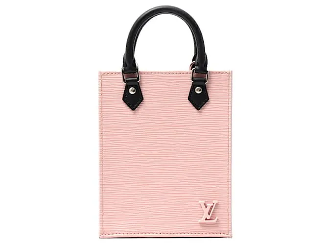 Borsa a mano mini Epi Petite Sac Plat per donne Louis Vuitton Rosa