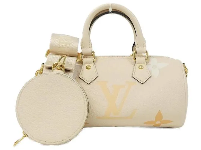 Borsa a spalla Monogram Empreinte By The Pool di Louis Vuitton Marrone Beige
