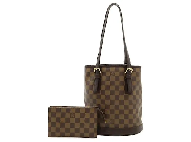 Borsa a Spalla 2 in 1 Marais Damier Louis Vuitton Marrone