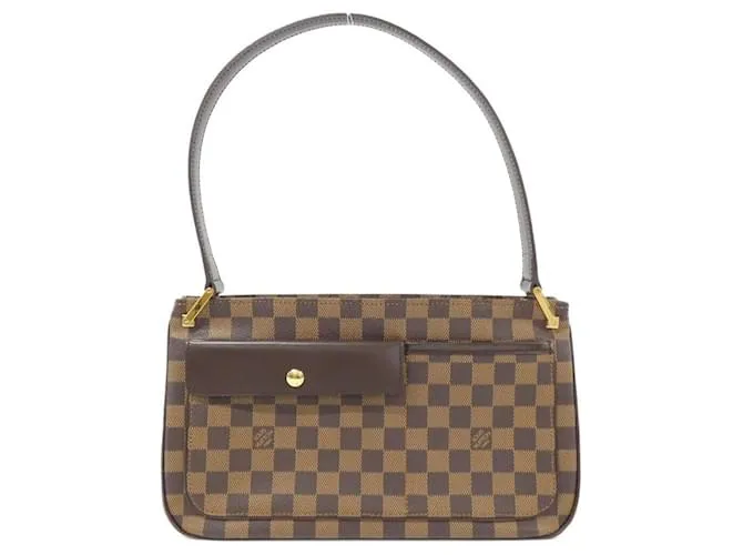 Borsa a Spalla Damier Abbesses di Louis Vuitton Marrone
