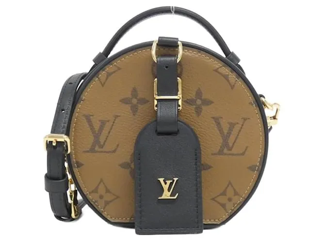 Borsa a Spalla Boite Chapeau Mini Monogram Louis Vuitton Marrone