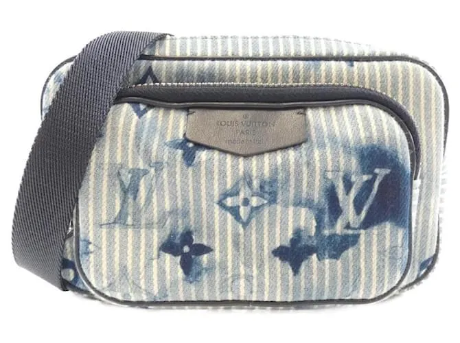 Borsa a Spalla Monogramma Acquerello Louis Vuitton Blu