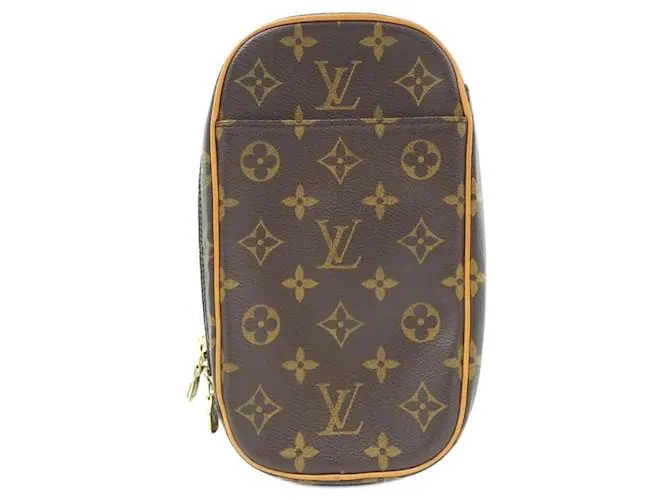 Borsa a Spalla Pochette Gange Monogram Louis Vuitton Marrone
