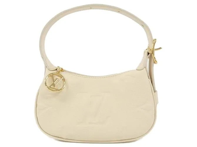 Borsa a Spalla Monogram Empreinte Louis Vuitton Marrone Beige