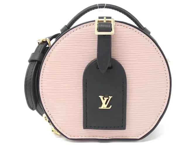 Borsa a Spalla Boite Chapeau Epi Louis Vuitton Rosa