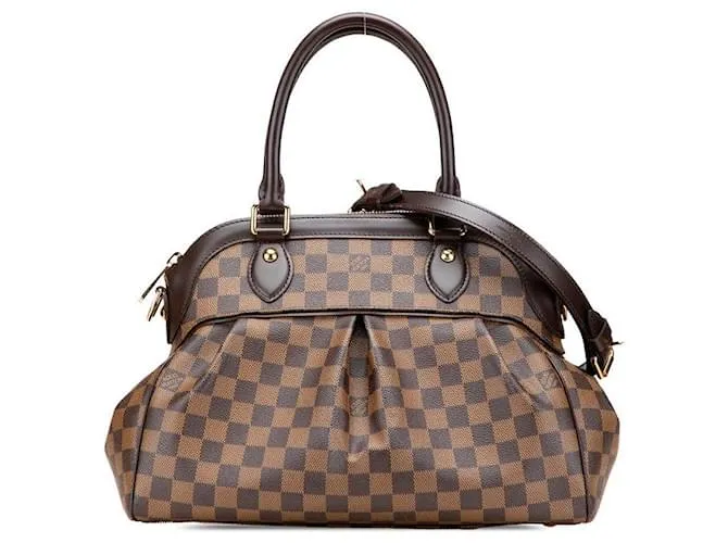 Borsa 2 in 1 Damier Trevi PM di Louis Vuitton Metallico Bronzo