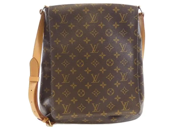 Borsa a Spalla Musette Monogram Louis Vuitton Metallico Bronzo