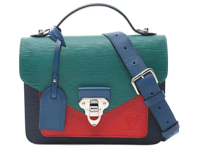 Borsa 2 in 1 Louis Vuitton Neo Monceau Epi Blu