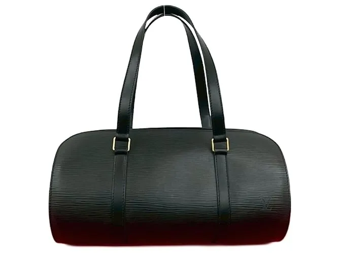 Borsa a mano Louis Vuitton Soufflot in pelle Epi Nero