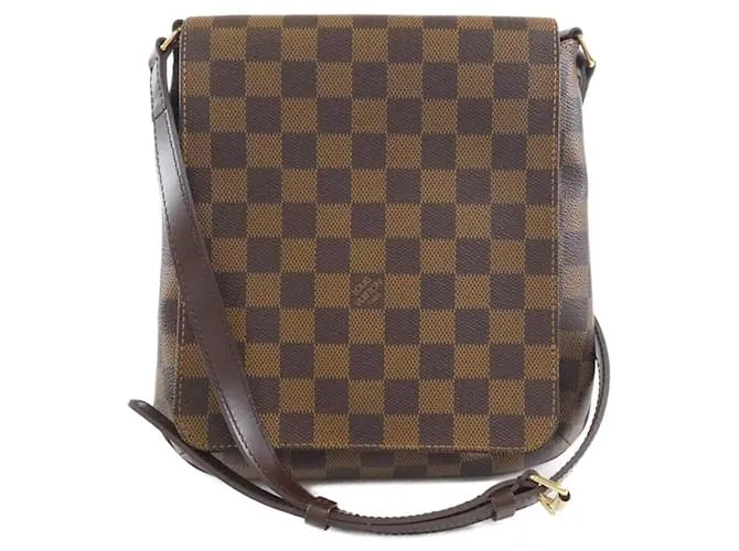 Borsa a Spalla Musette Salsa Damier Louis Vuitton Marrone