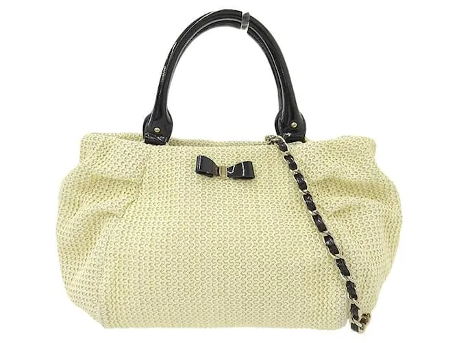 Autre Marque BORSO IN FILO ANTEPRIMA 2WAY Borsa Beige Nera Nero