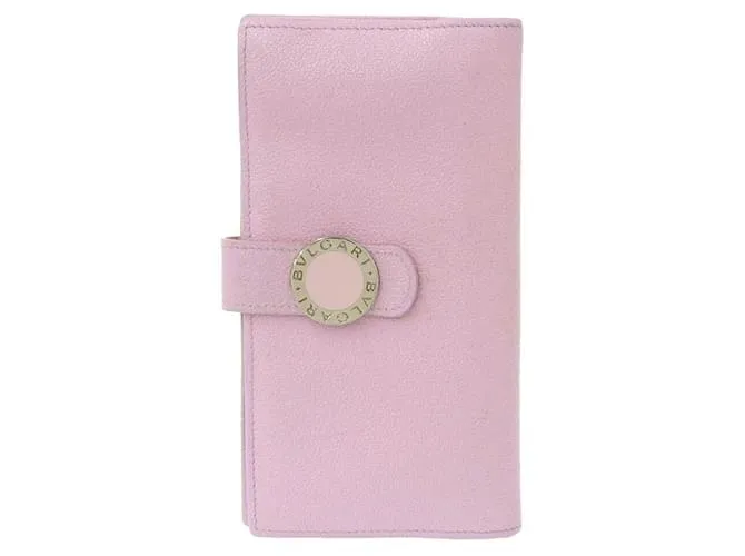 Bulgari Portafoglio lungo in pelle Bvlgari rosa