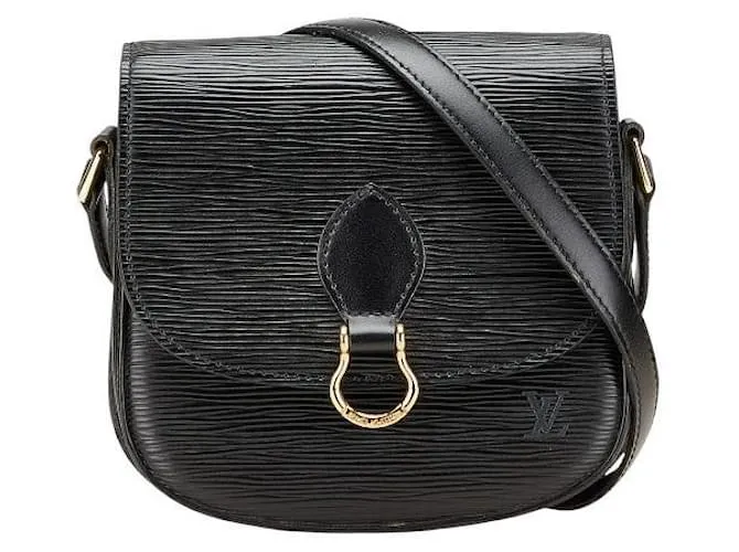 Borsa a Spalla Mini Saint Cloud Epi di Louis Vuitton Nero