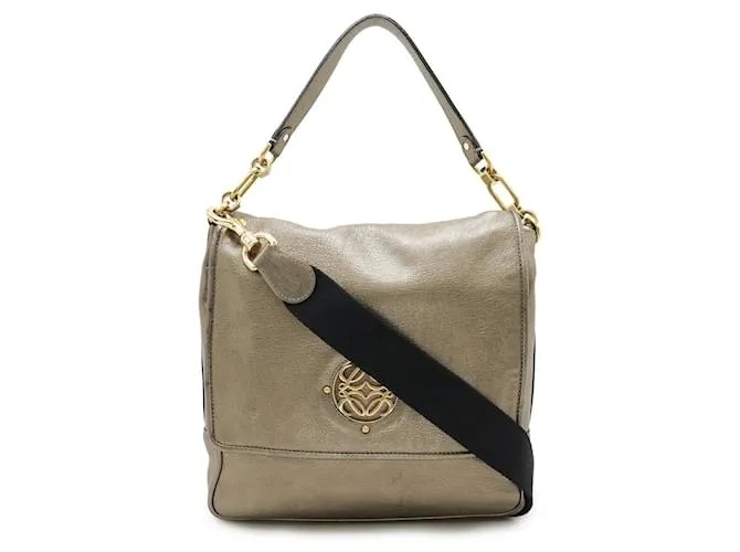 Borsa a mano Loewe Maia in pelle 2 in 1 D'oro Metallico