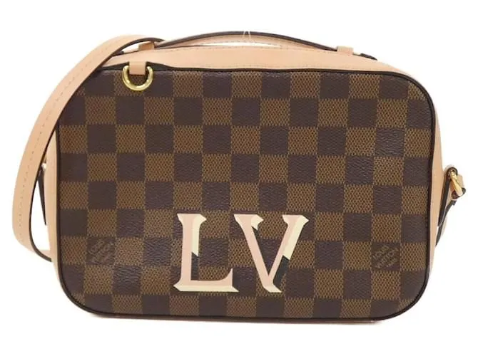 Borsa a Spalla Damier Santa Monica di Louis Vuitton Marrone