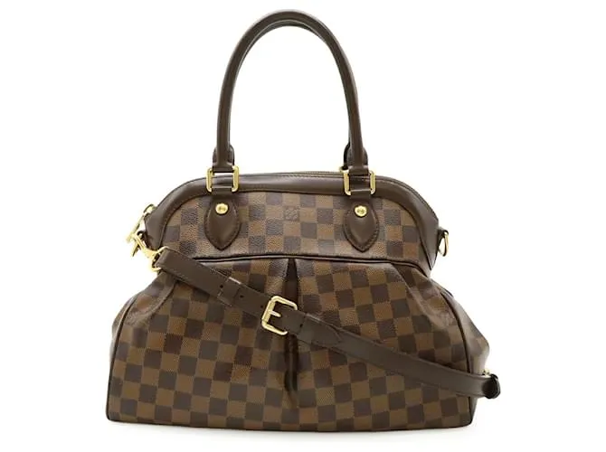 Borsa 2 in 1 Damier Trevi di Louis Vuitton Marrone