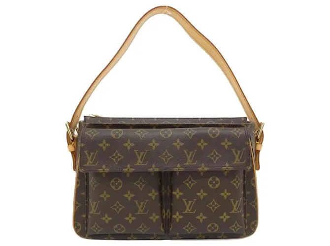 Borsa a Spalla Monogram Viva Cite di Louis Vuitton Metallico Bronzo