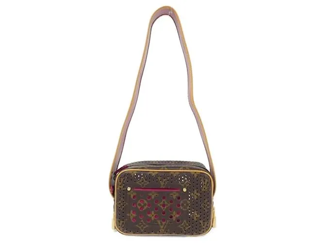 Borsa a Spalla Mini Trocadero Monogram Perfo Louis Vuitton Marrone
