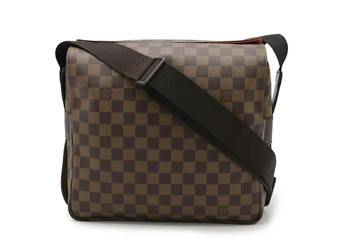 Borsa a Spalla Damier Naviglio Louis Vuitton Marrone Damier ebene