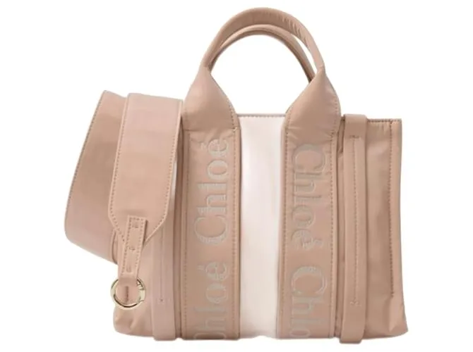 Borsa Tote Piccola Woody da Donna di Chloé Rosa